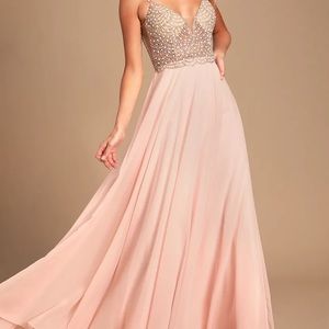 Lulus True Love Maxi Dress. READ DESCRIPTION!
